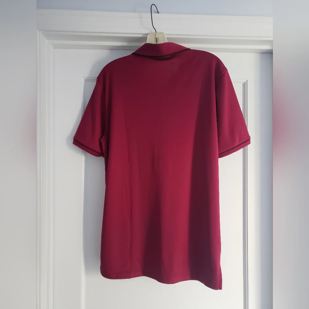 Mens S Adidas polo golf shirt maroon/ magenta NWT